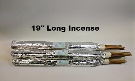 19" Long scented incense bundles  